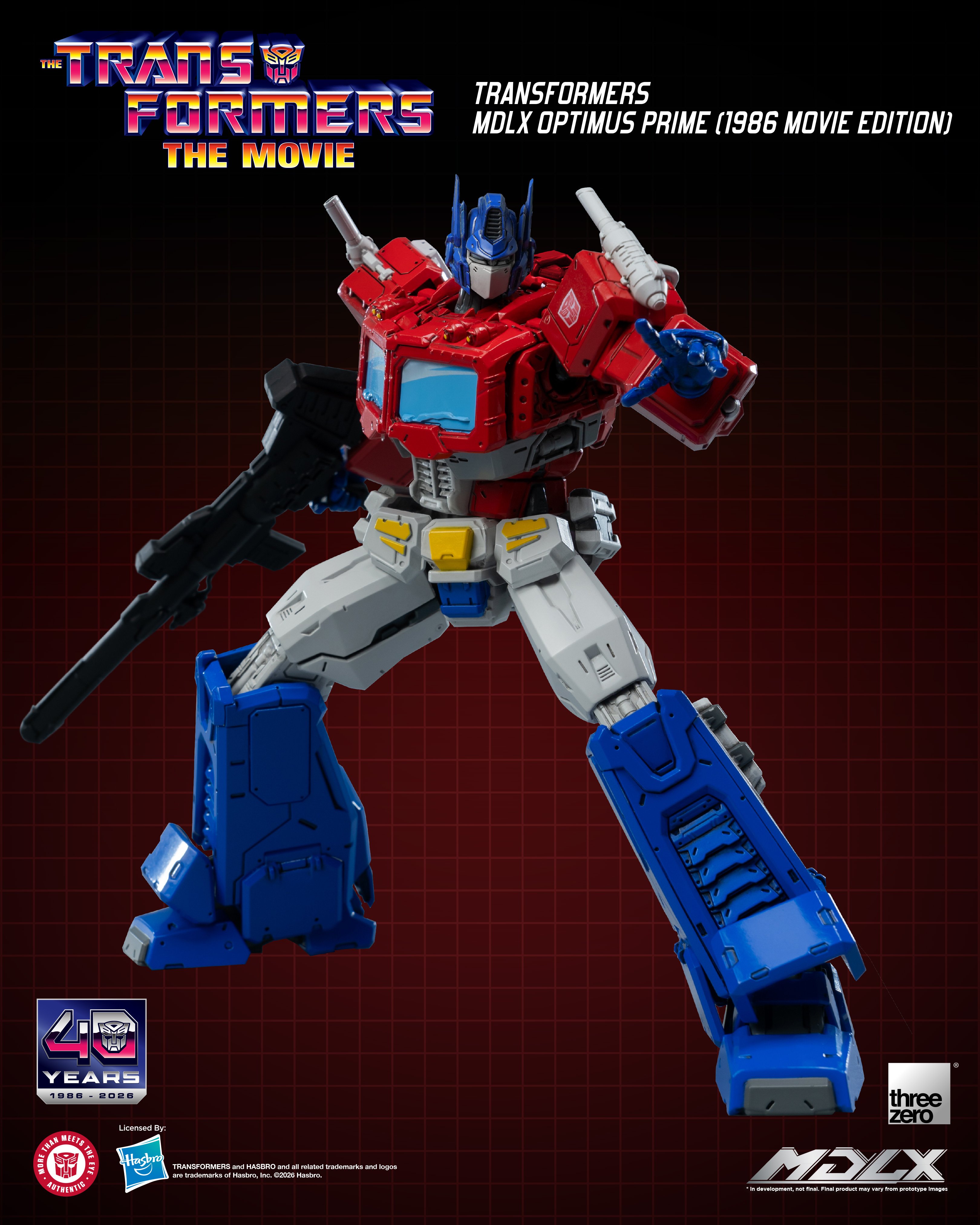 The Transformers: The Movie 40th Anniversary MDLX Optimus Prime