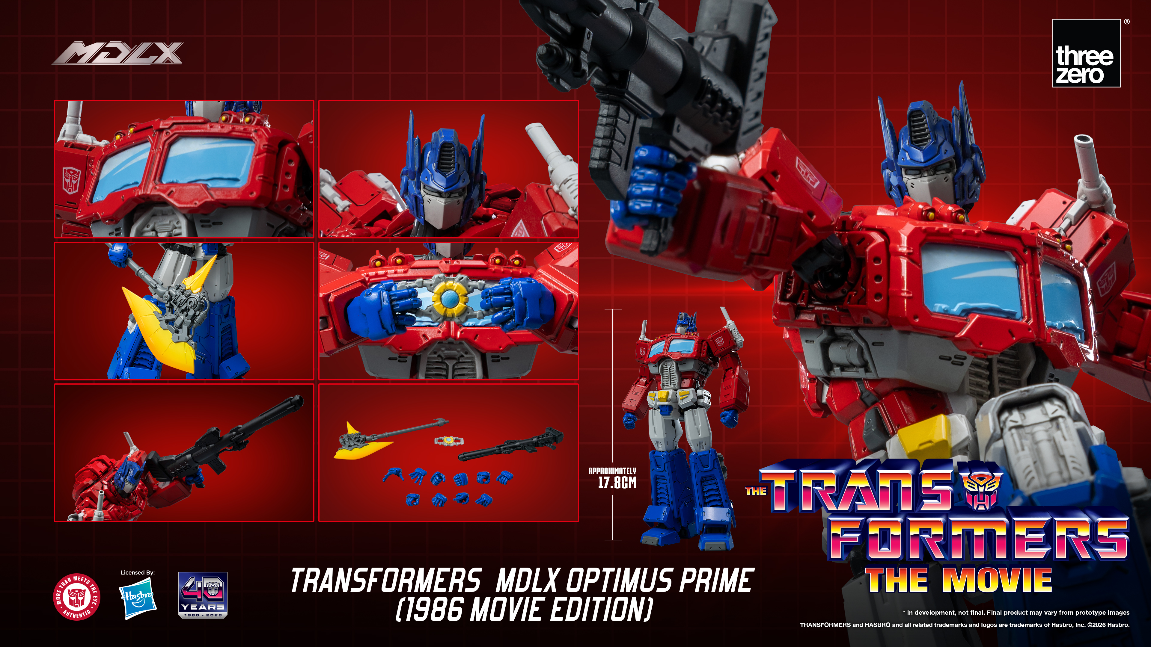 The Transformers: The Movie 40th Anniversary MDLX Optimus Prime