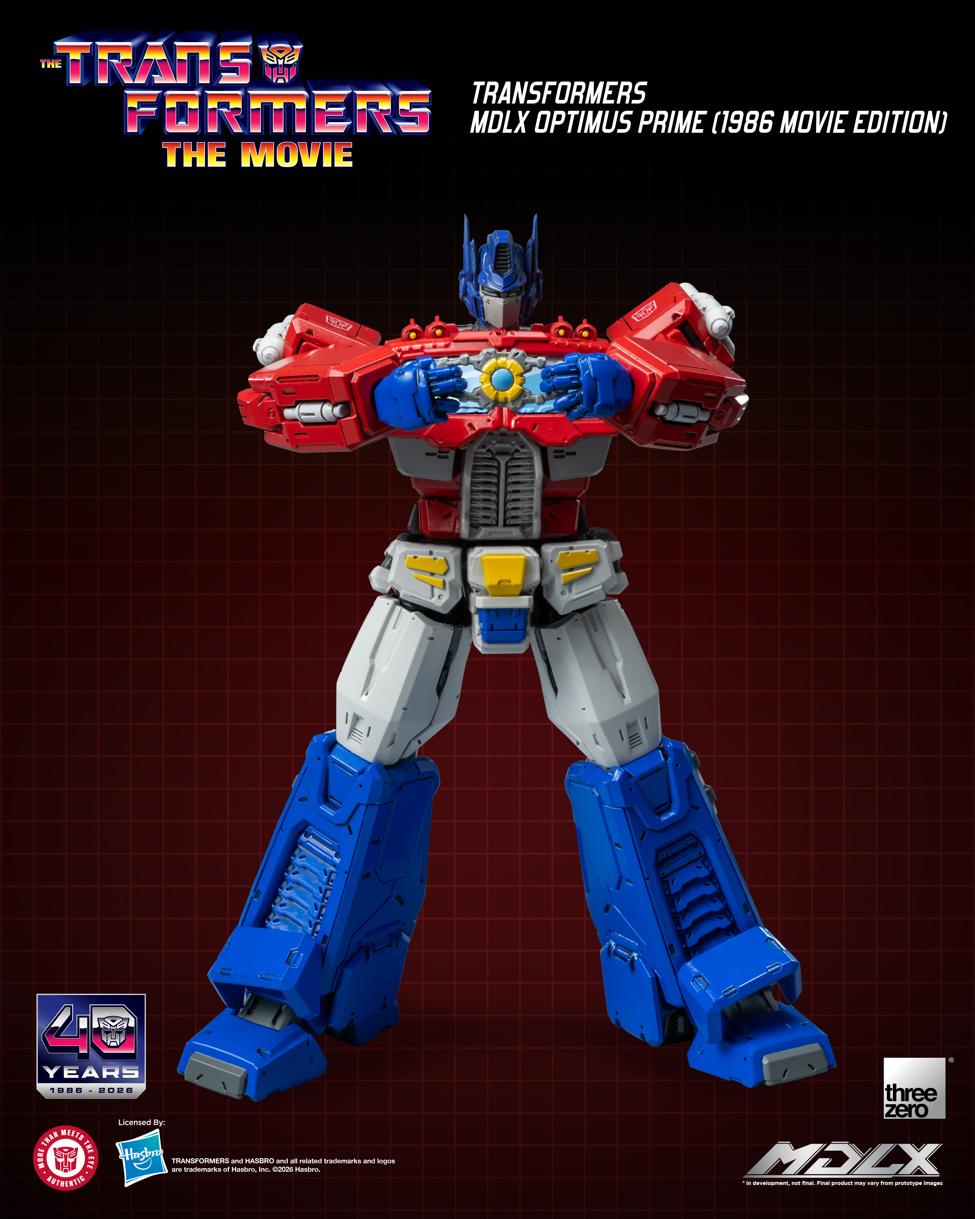 The Transformers: The Movie 40th Anniversary MDLX Optimus Prime