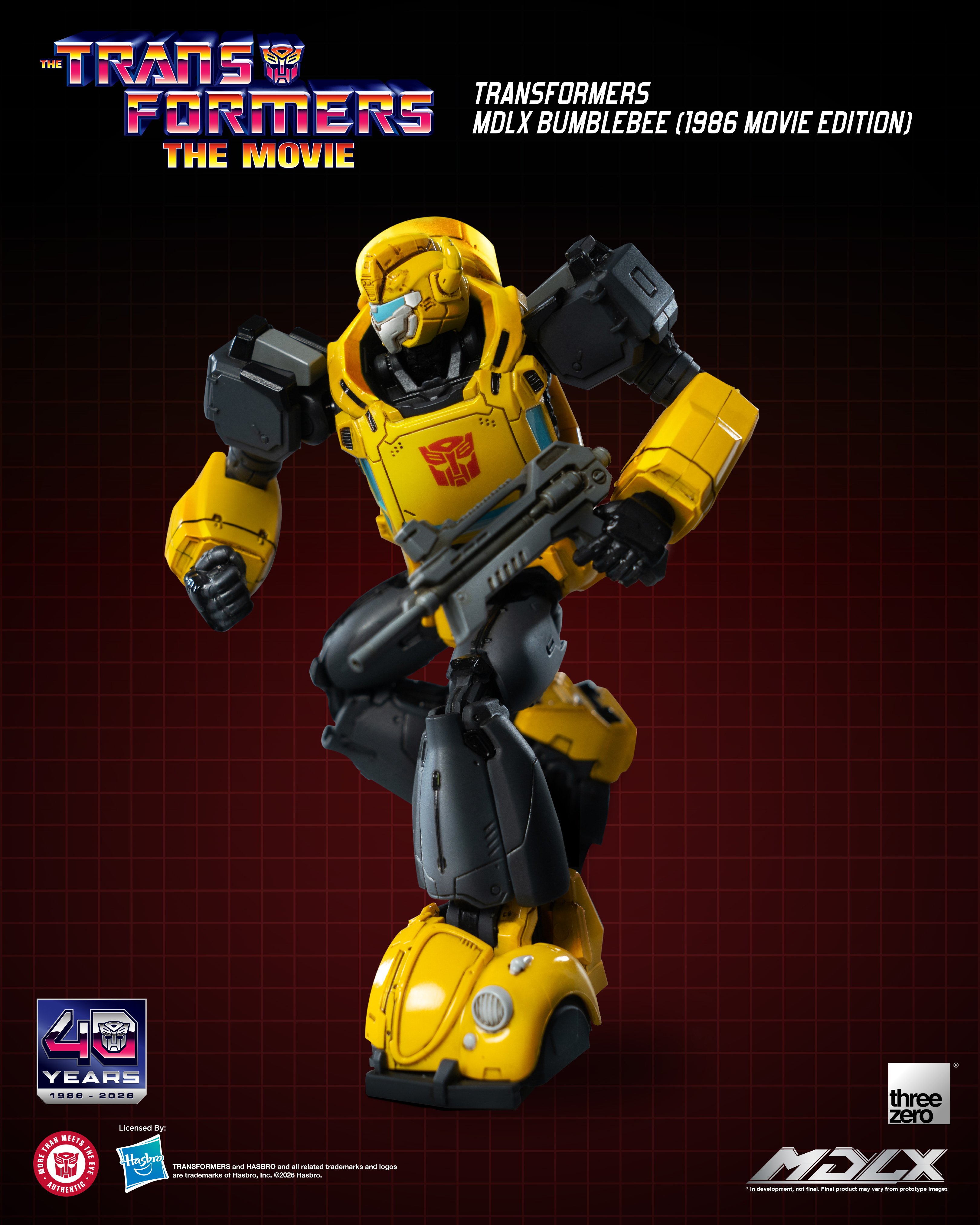 The Transformers: The Movie 40th Anniversary MDLX Bumblebee (1986 Movie Edition) Action Figure Gallery Image 5