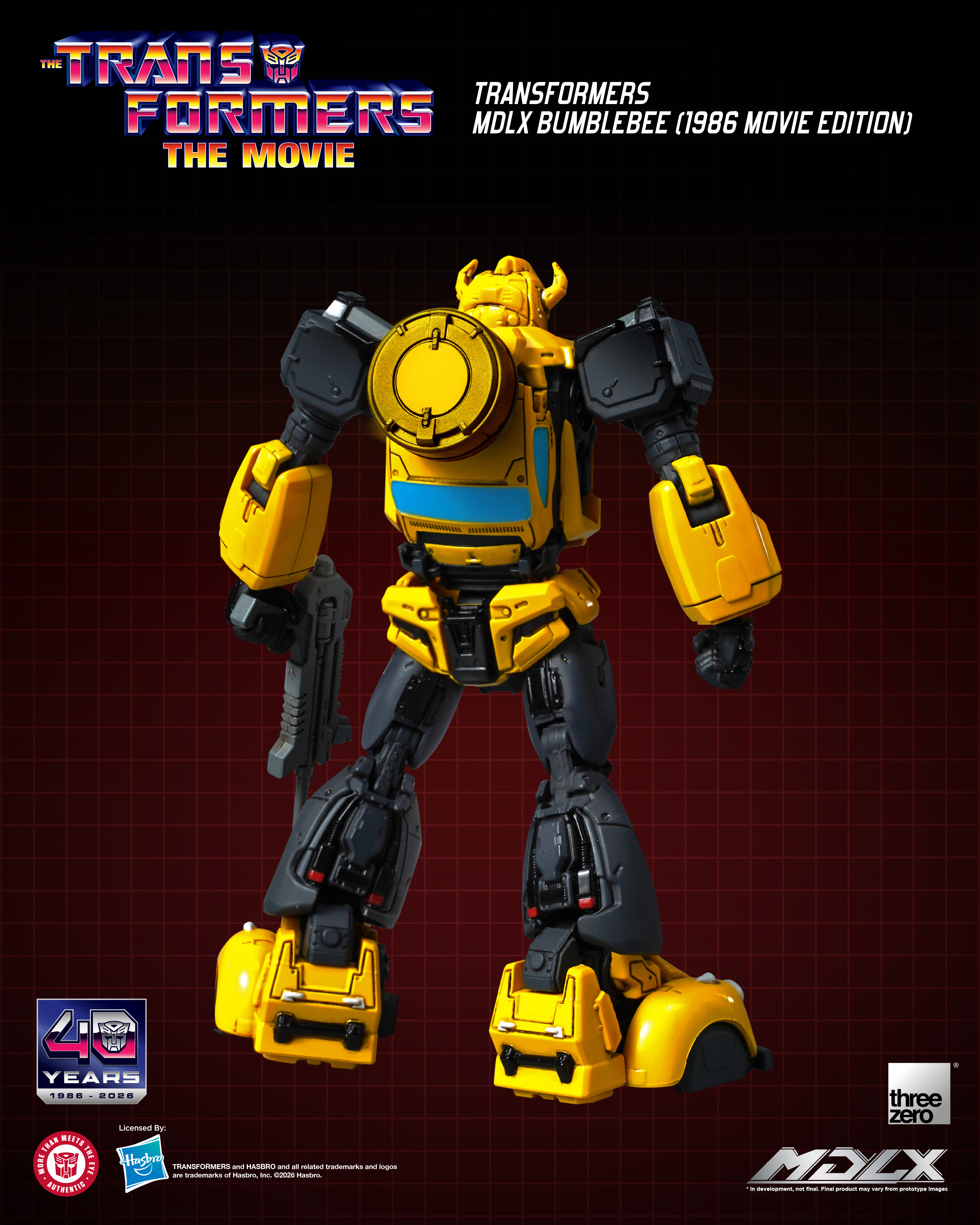 The Transformers: The Movie 40th Anniversary MDLX Bumblebee (1986