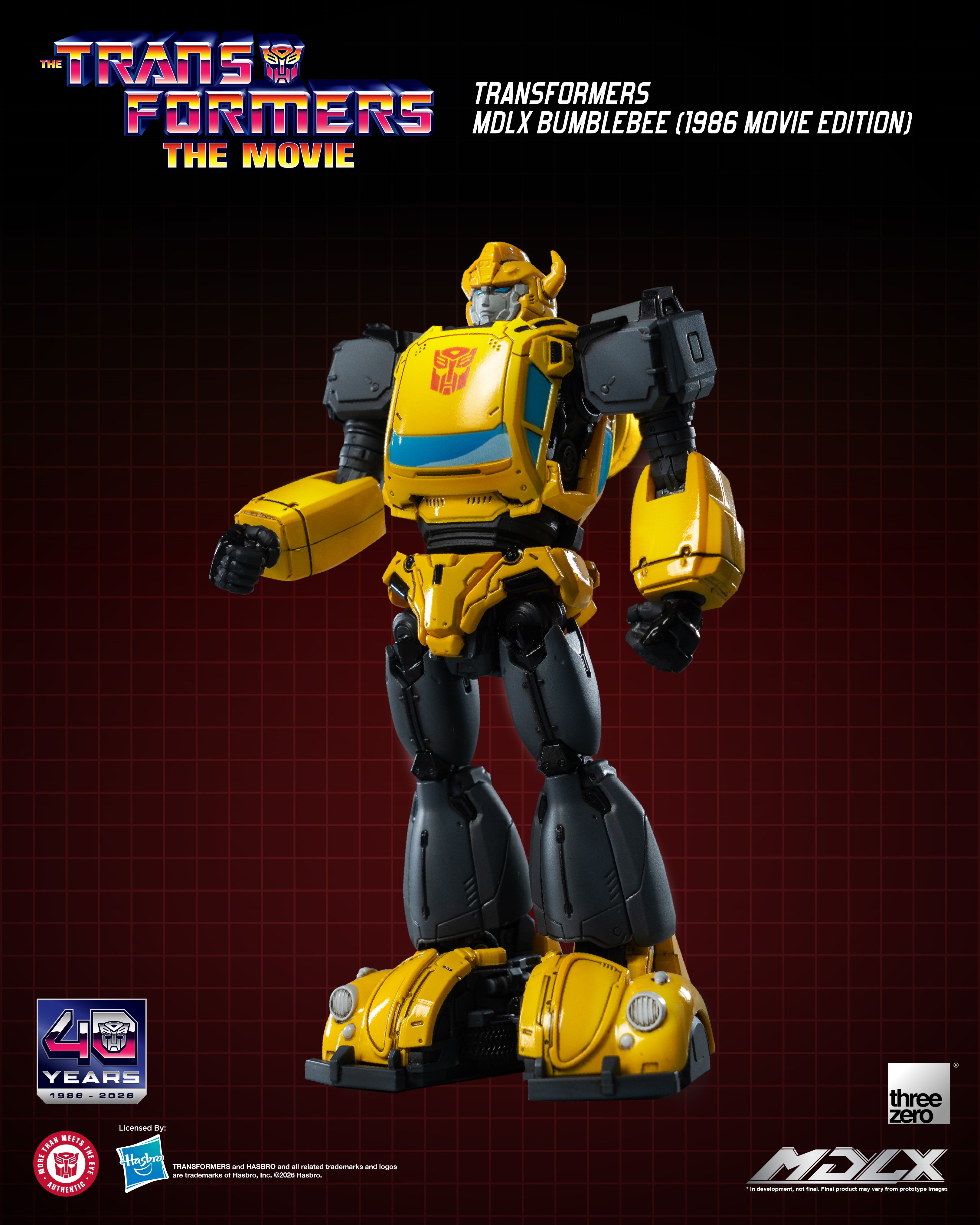 The Transformers: The Movie 40th Anniversary MDLX Bumblebee (1986