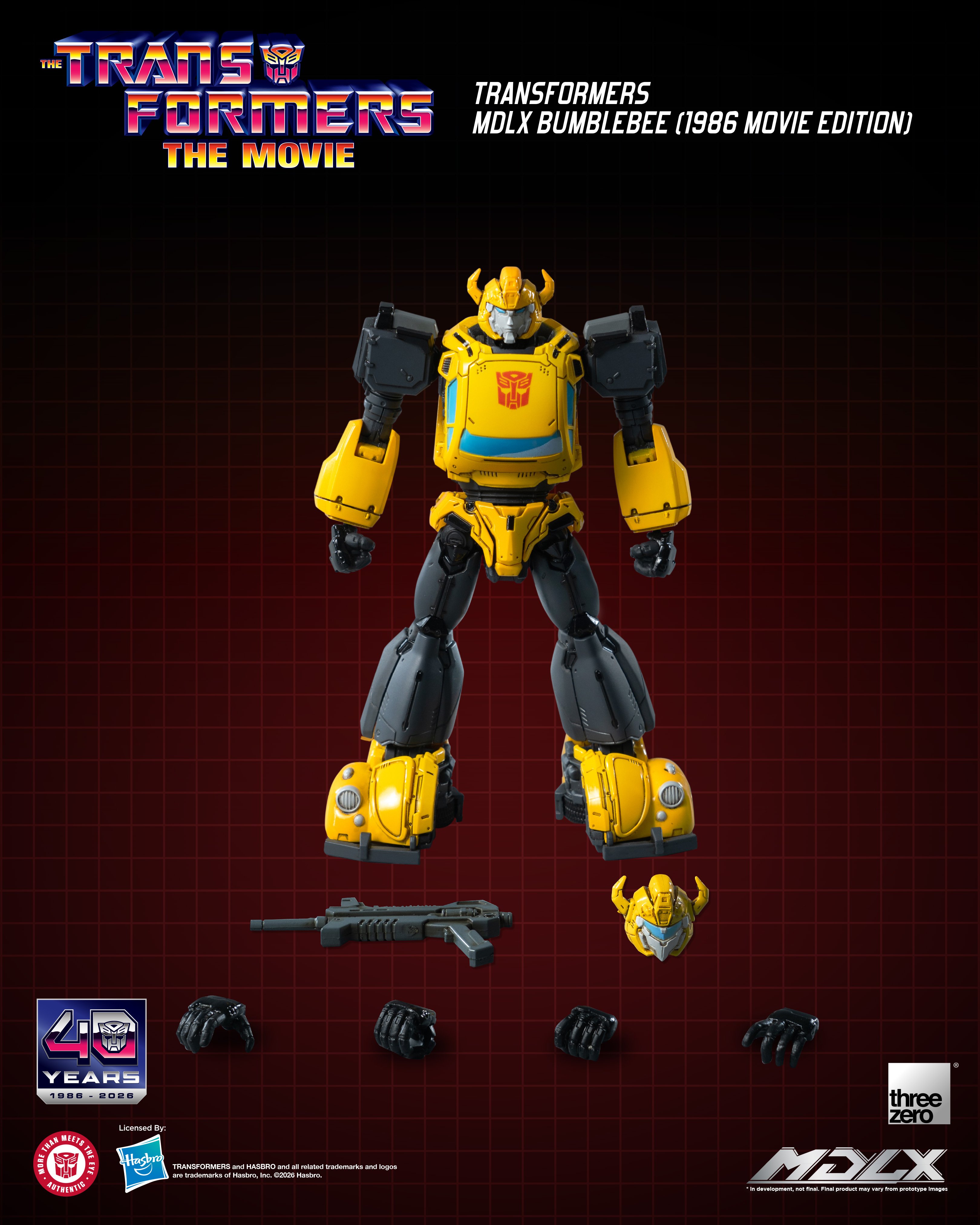 The Transformers: The Movie 40th Anniversary MDLX Bumblebee (1986 Movie Edition) Action Figure Gallery Image 7