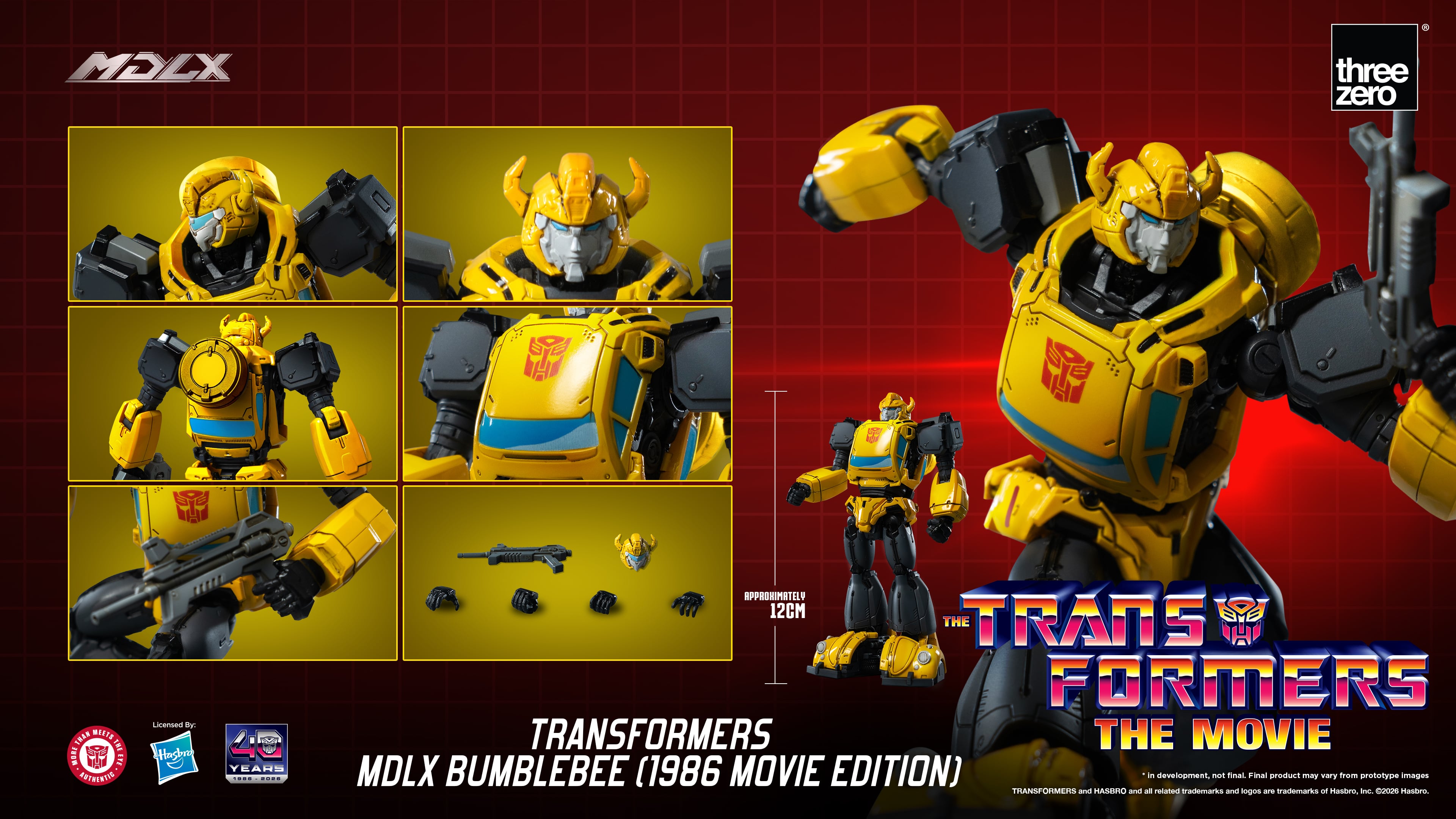 The Transformers: The Movie 40th Anniversary MDLX Bumblebee (1986