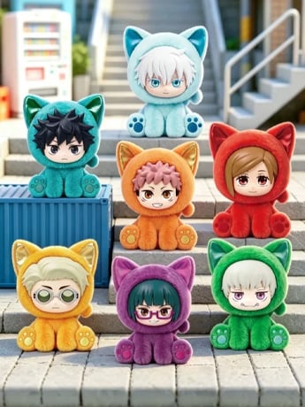 Jujutsu Kaisen Sitting Cat Party Random Vinyl Plush Figure