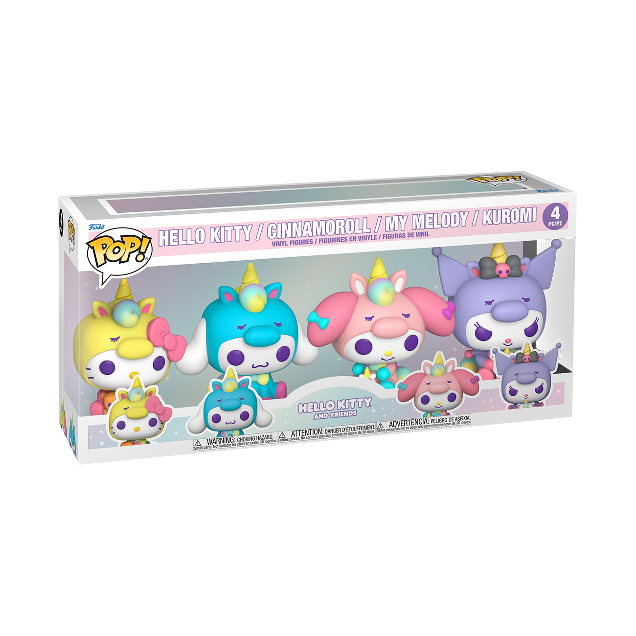 Hello Kitty and Friends Pop! Hello Kitty, Cinnamoroll, My Melody & Kuromi Four-Pack Gallery Image 3