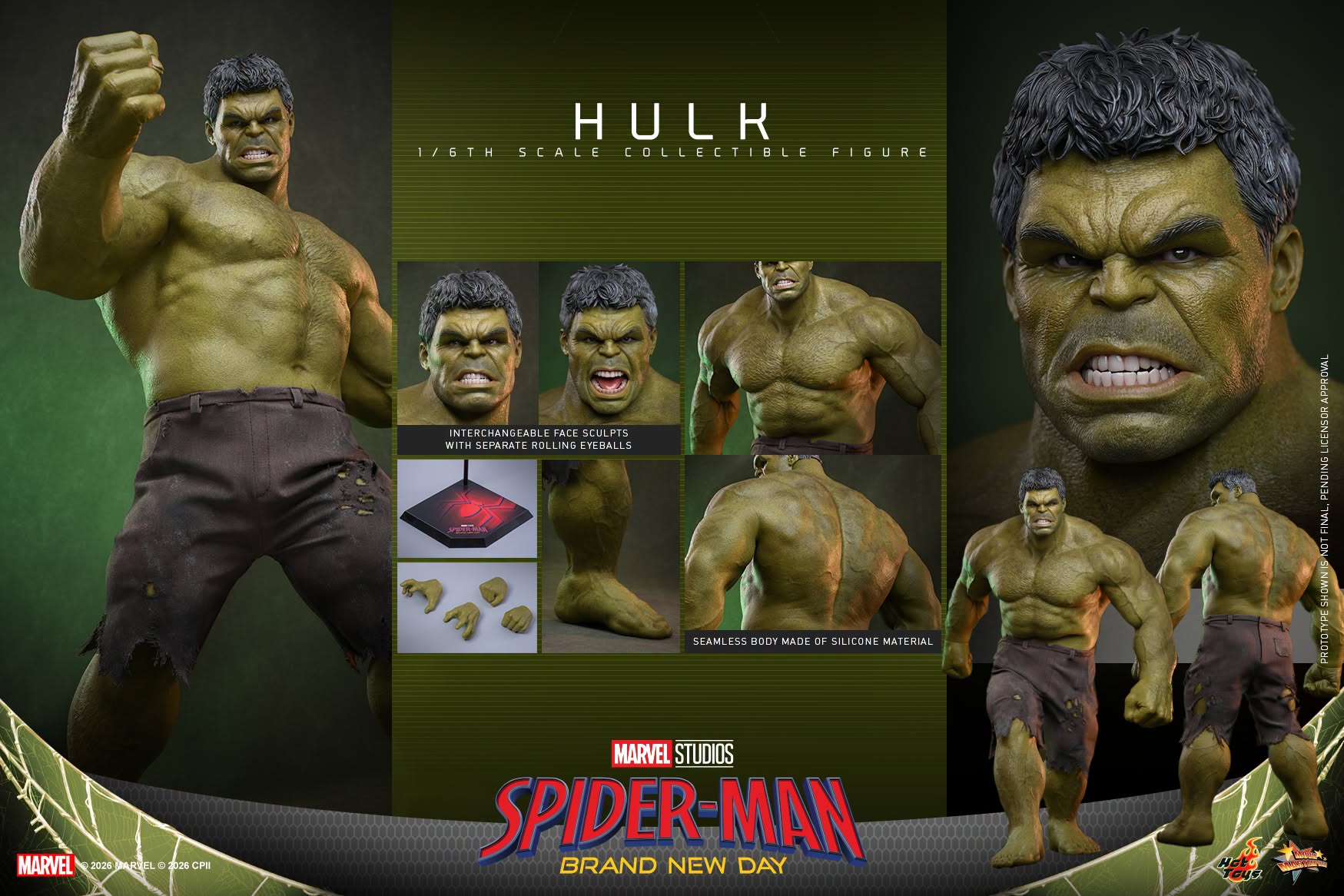 Spider-Man: Brand New Day MMS905 Hulk 1/6th Scale Collectible Figure Gallery Image 25