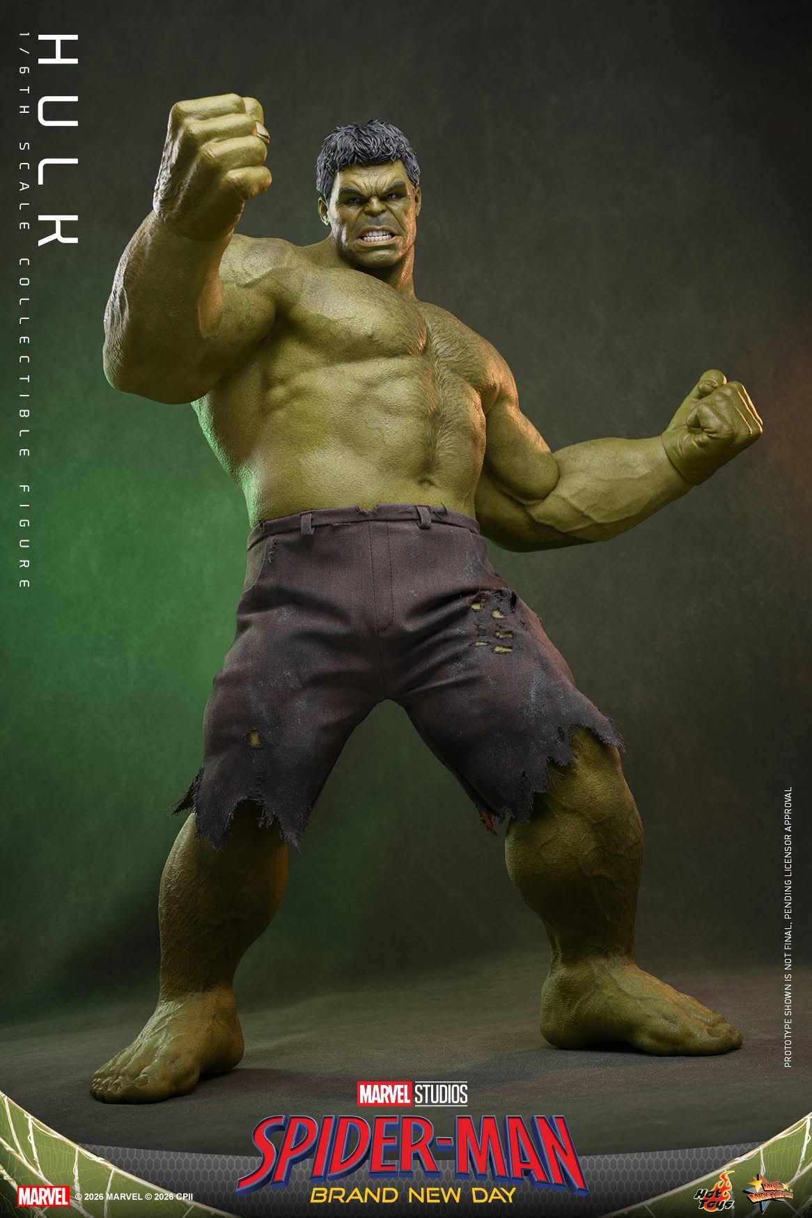 Spider-Man: Brand New Day MMS905 Hulk 1/6th Scale Collectible Figure Gallery Image 6