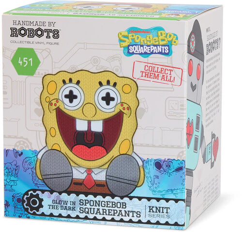 SpongeBob SquarePants Handmade by Robots #451 SpongeBob SquarePants (Glow-in-the-Dark) Figure Gallery Image 8