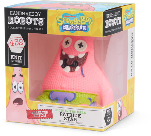 SpongeBob SquarePants Handmade by Robots #452 Patrick Star (Glow-in-the-Dark) Figure Gallery Image 7
