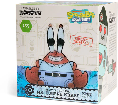 SpongeBob SquarePants Handmade by Robots #455 Mr. Eugene Krabs (Glow-in-the-Dark) Figure Gallery Image 8