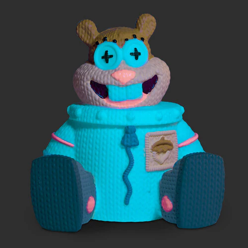 SpongeBob SquarePants Handmade by Robots #453 Sandy Cheeks Figure (Glow-in-the-Dark) Gallery Image 3