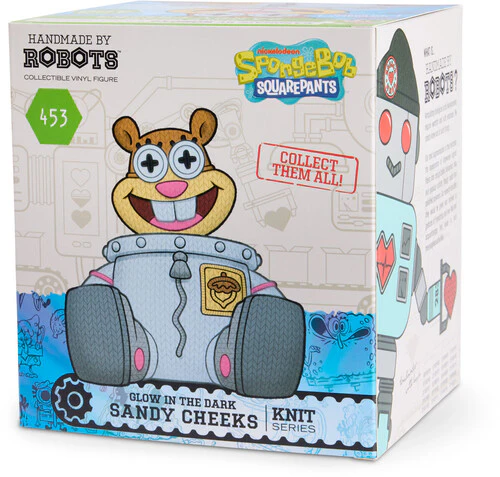 SpongeBob SquarePants Handmade by Robots #453 Sandy Cheeks Figure (Glow-in-the-Dark) Gallery Image 8