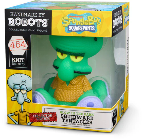 SpongeBob SquarePants Handmade by Robots #454 Squidward Tentacles Figure (Glow-in-the-Dark) Gallery Image 7