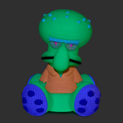 SpongeBob SquarePants Handmade by Robots #454 Squidward Tentacles Figure (Glow-in-the-Dark) Gallery Image 3