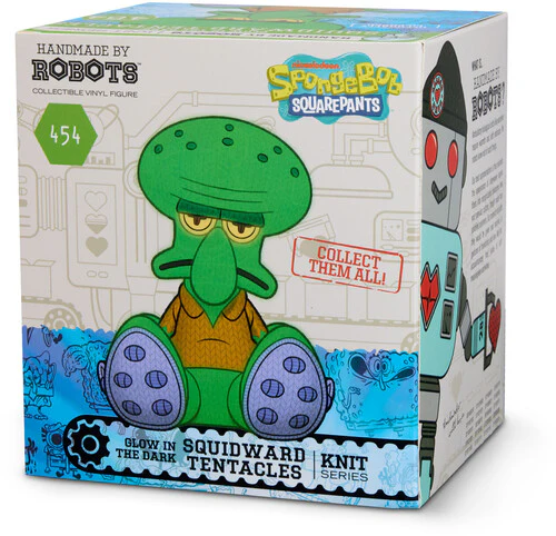 SpongeBob SquarePants Handmade by Robots #454 Squidward Tentacles Figure (Glow-in-the-Dark) Gallery Image 8