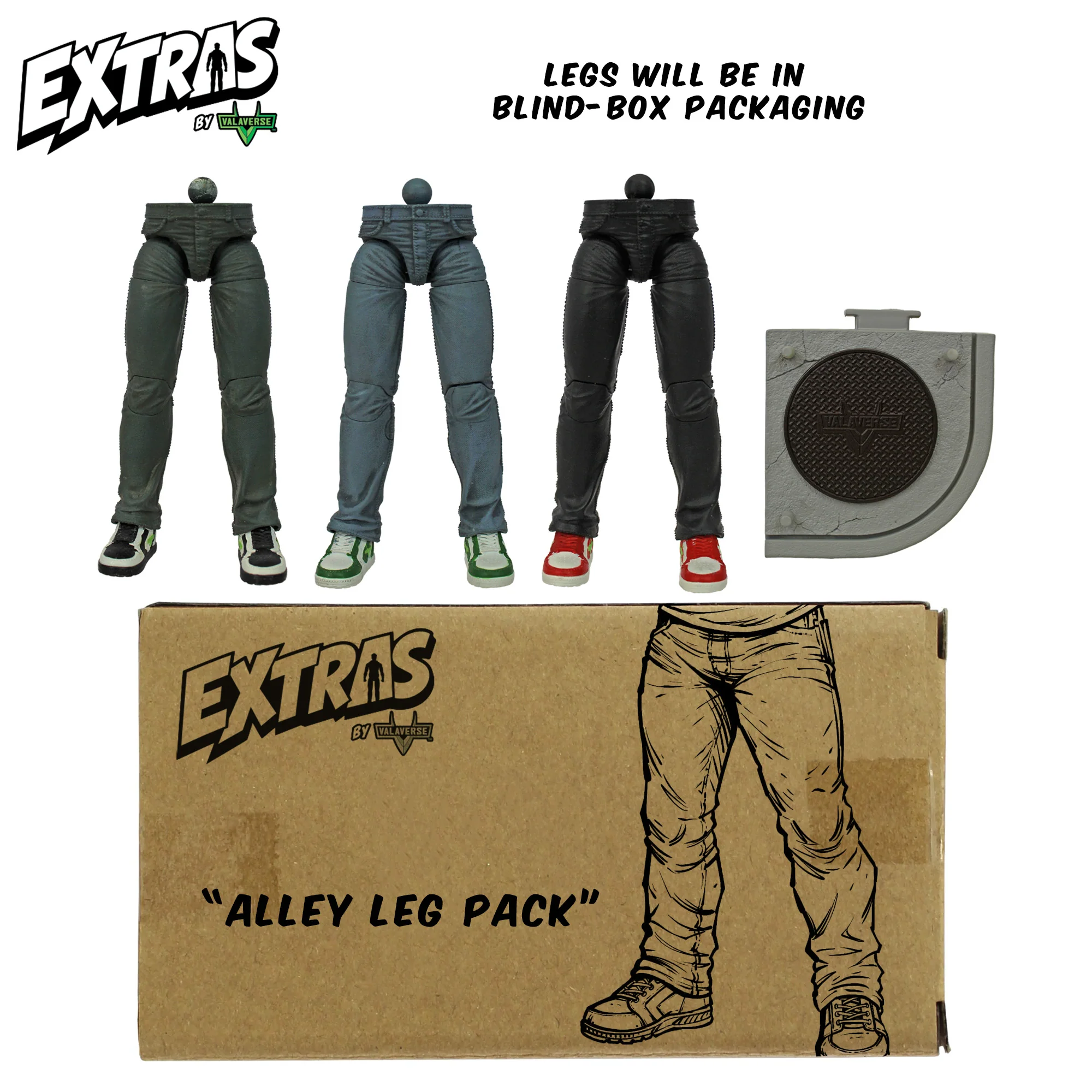 Extras Legs Pack 1/12 Scale Accessory Set Gallery Image 3