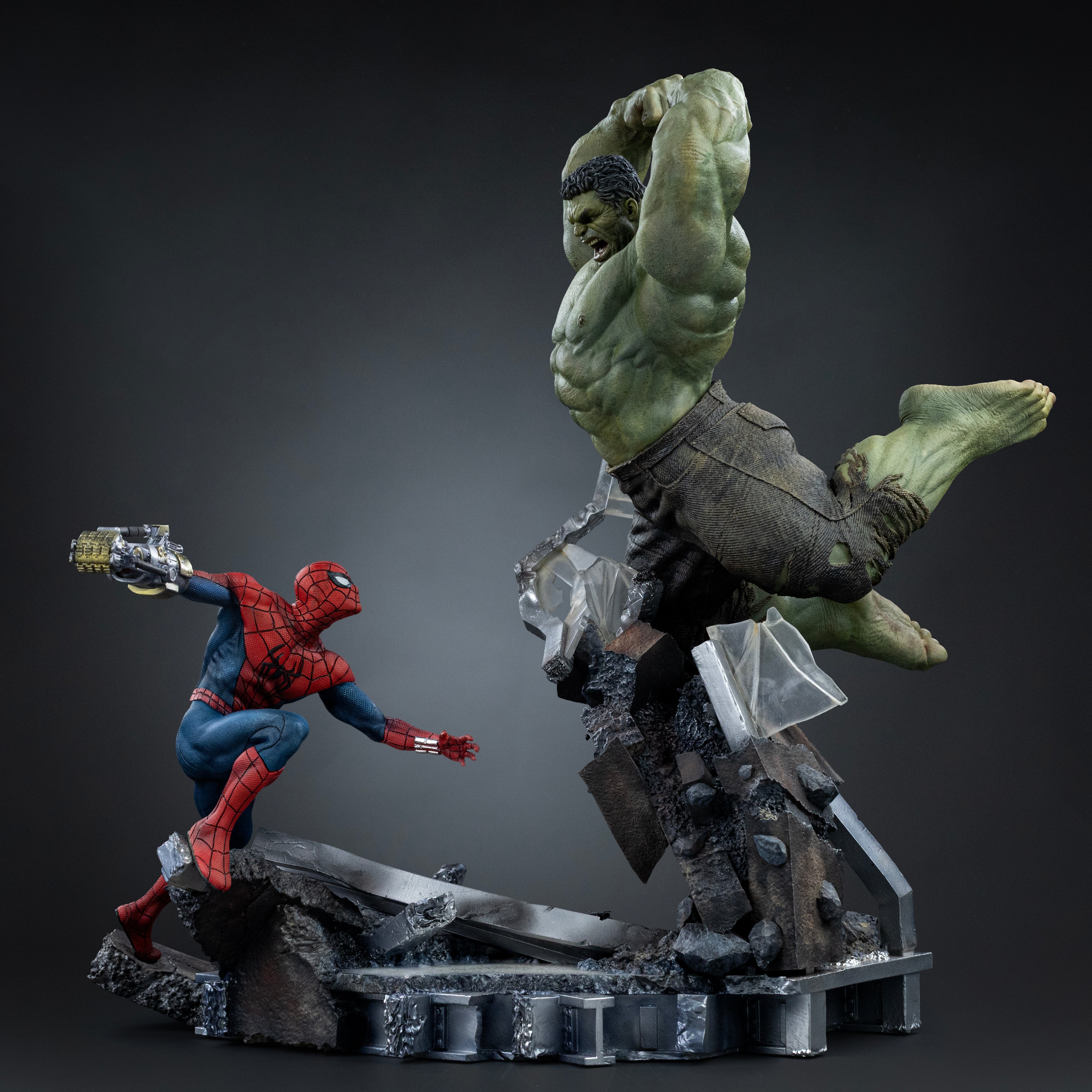 Spider-Man: Brand New Day Spider-Man vs Hulk 1/10 Art Scale Statue Gallery Image 9