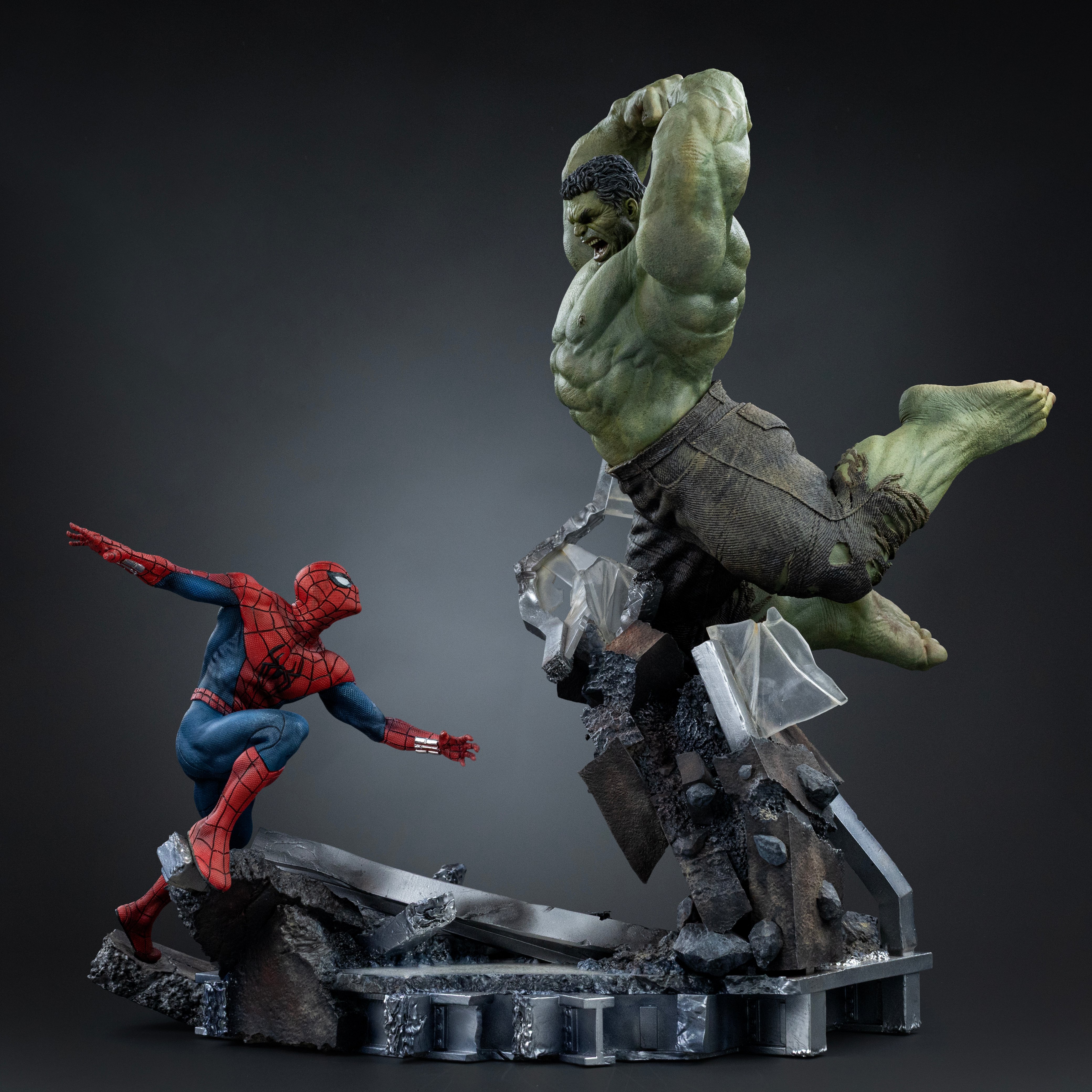 Spider-Man: Brand New Day Spider-Man vs Hulk 1/10 Art Scale Statue Gallery Image 5