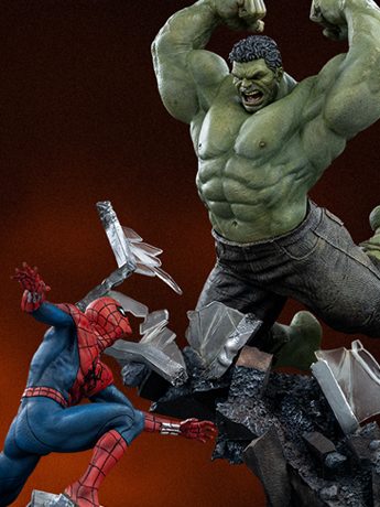Spider-Man: Brand New Day Spider-Man vs Hulk 1/10 Art Scale Statue Gallery Image 2