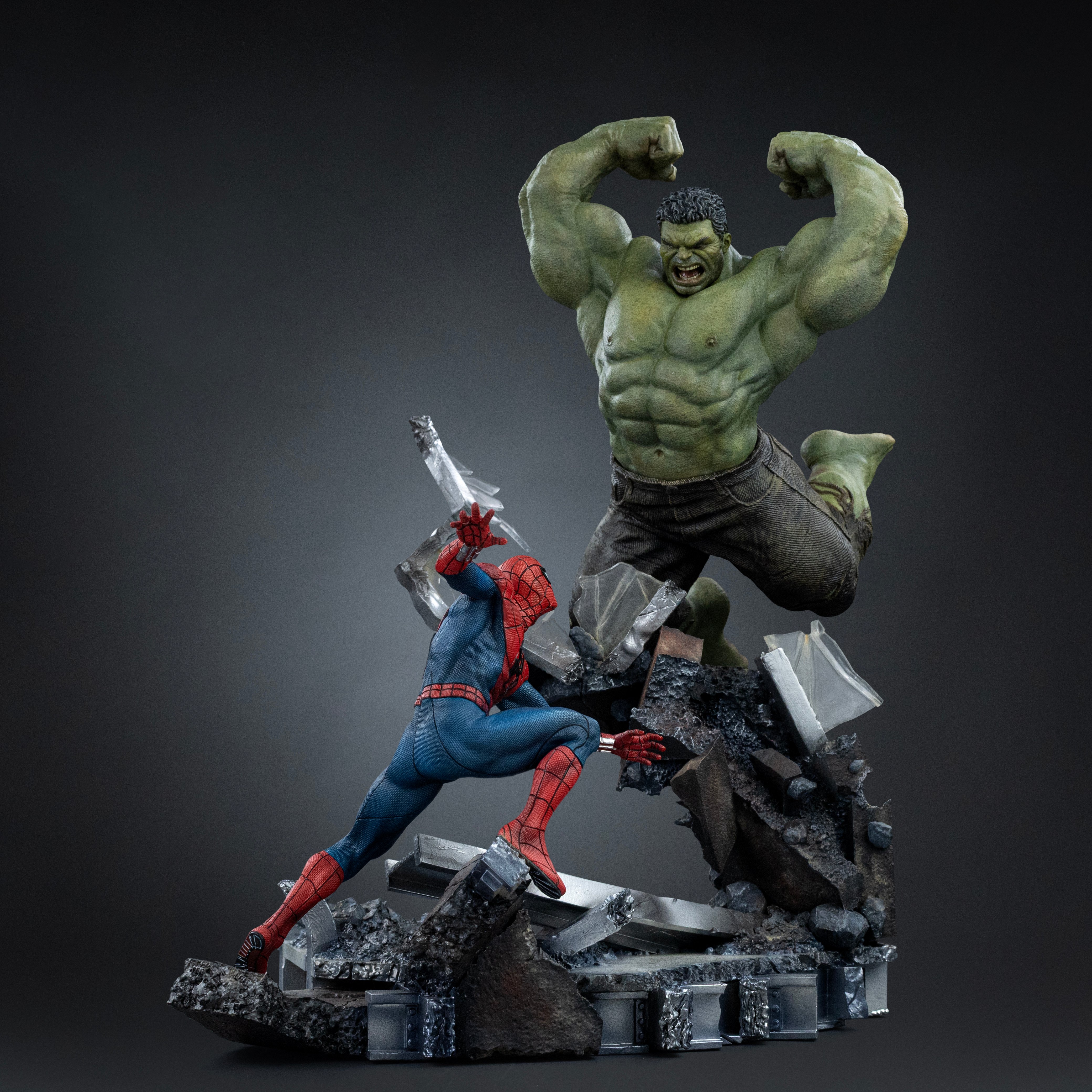 Spider-Man: Brand New Day Spider-Man vs Hulk 1/10 Art Scale Statue Gallery Image 6