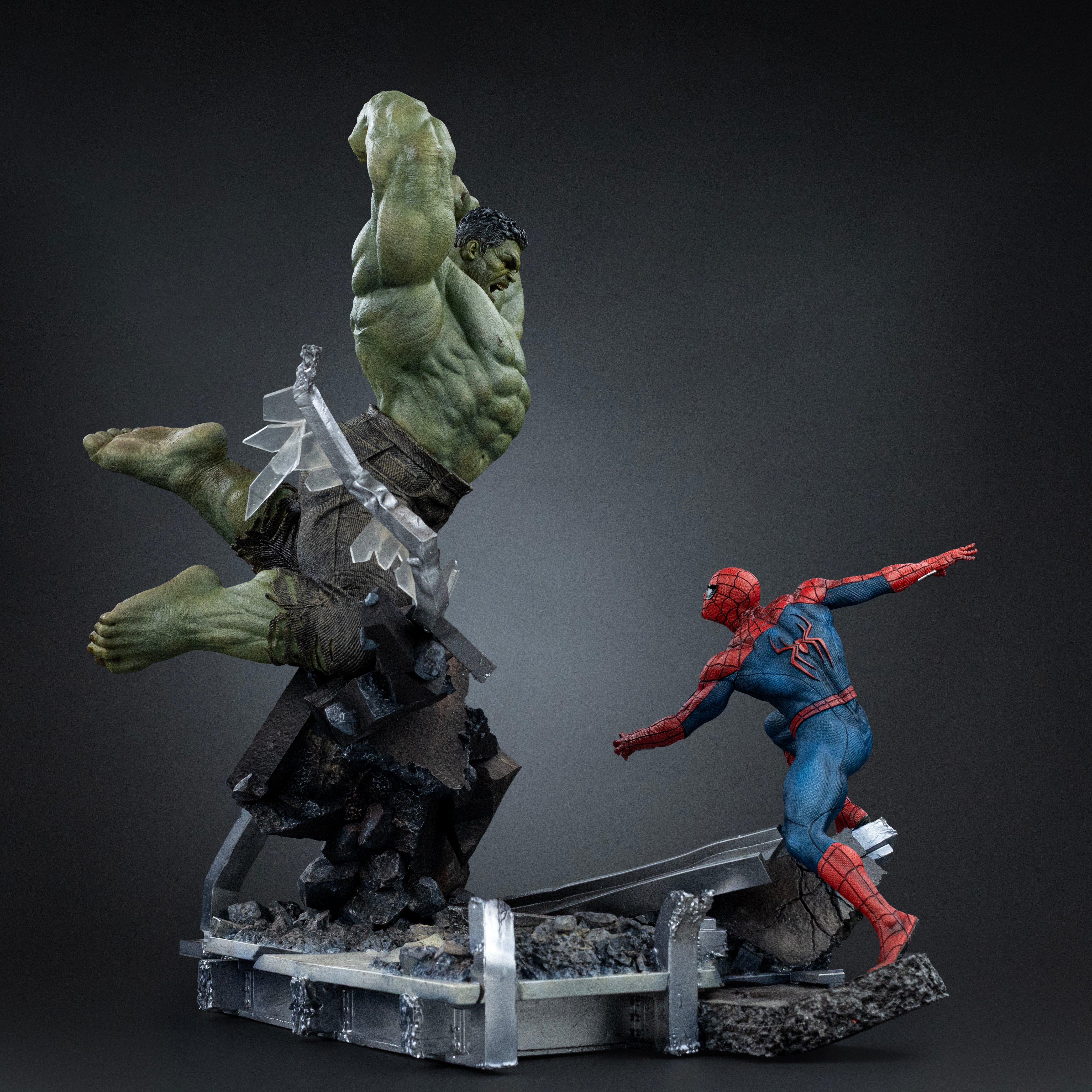 Spider-Man: Brand New Day Spider-Man vs Hulk 1/10 Art Scale Statue Gallery Image 8