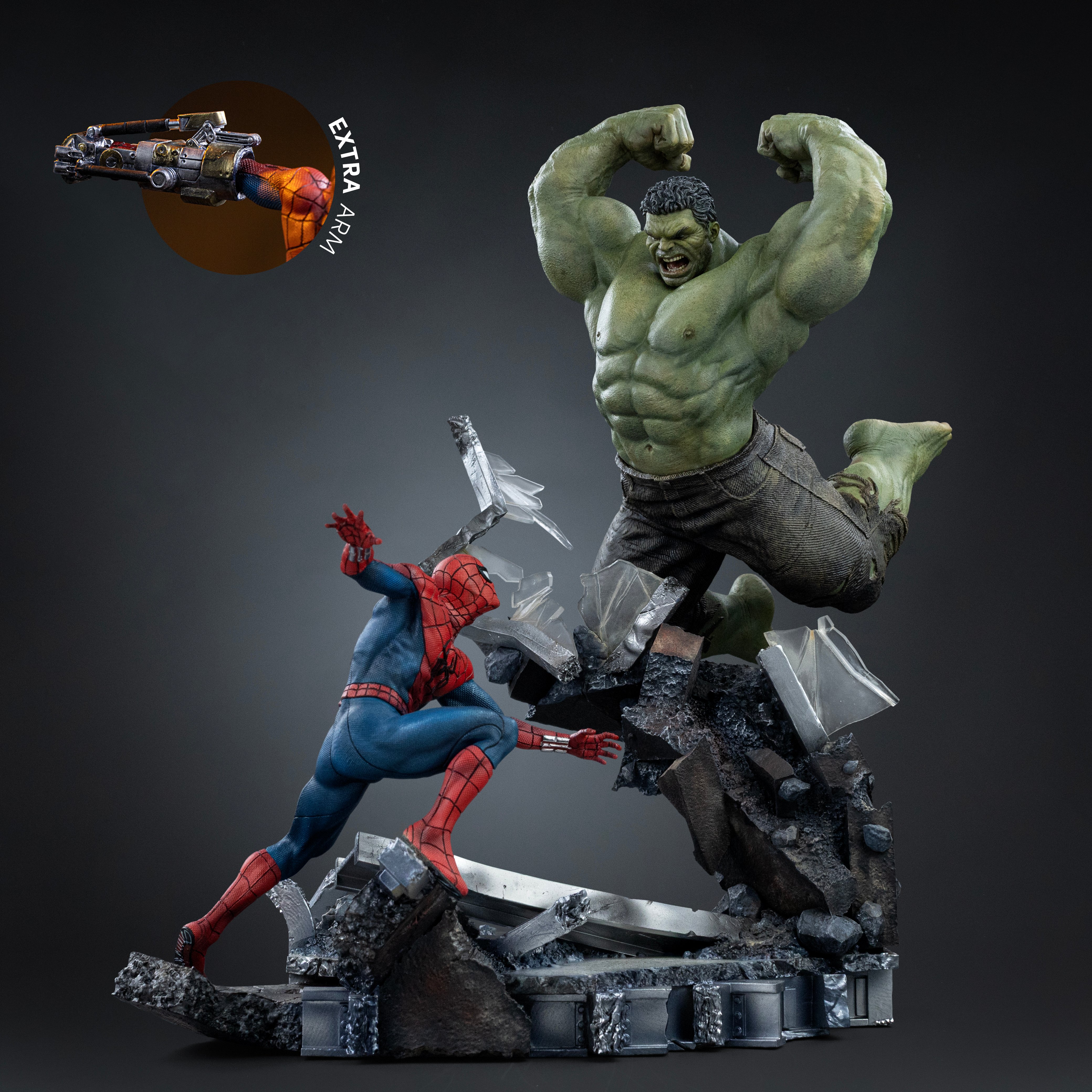 Spider-Man: Brand New Day Spider-Man vs Hulk 1/10 Art Scale Statue Gallery Image 4