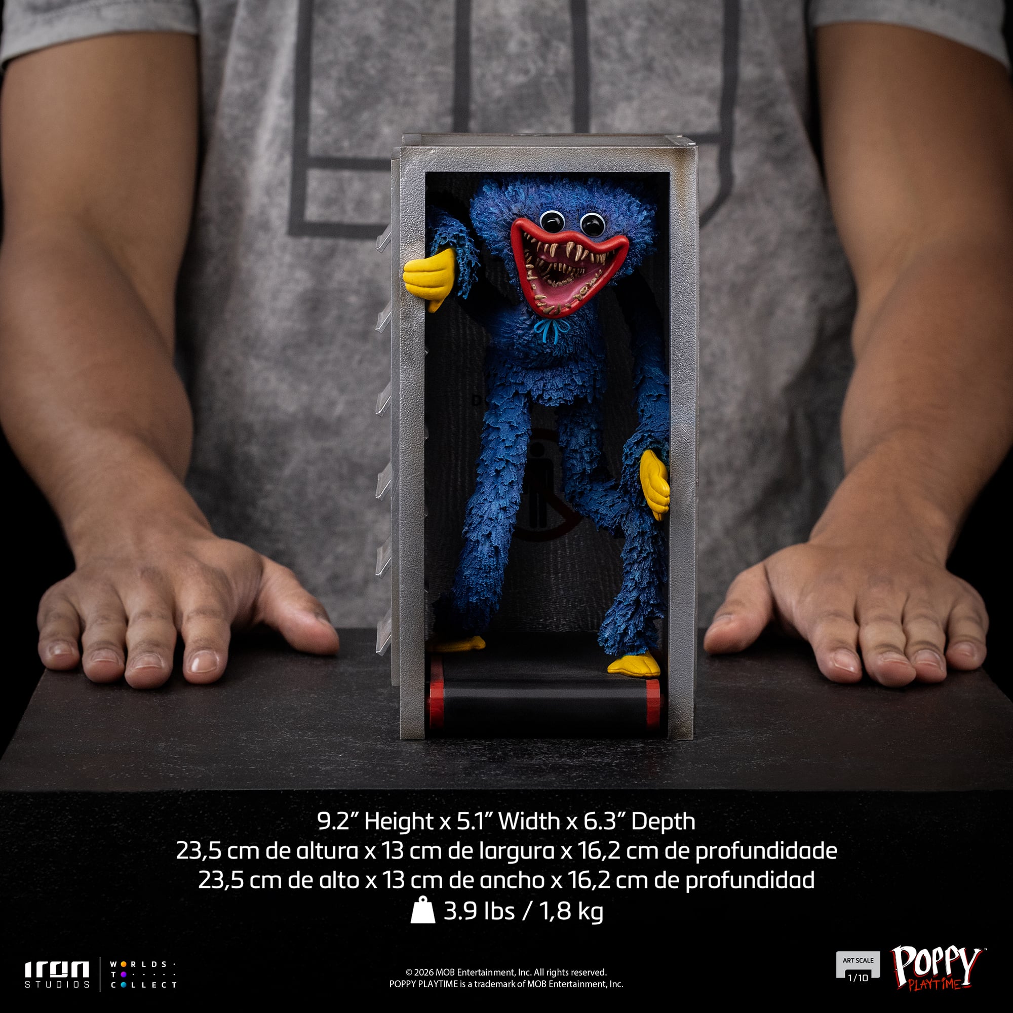 Poppy Playtime Huggy Wuggy 1/10 Art Scale Statue Gallery Image 13