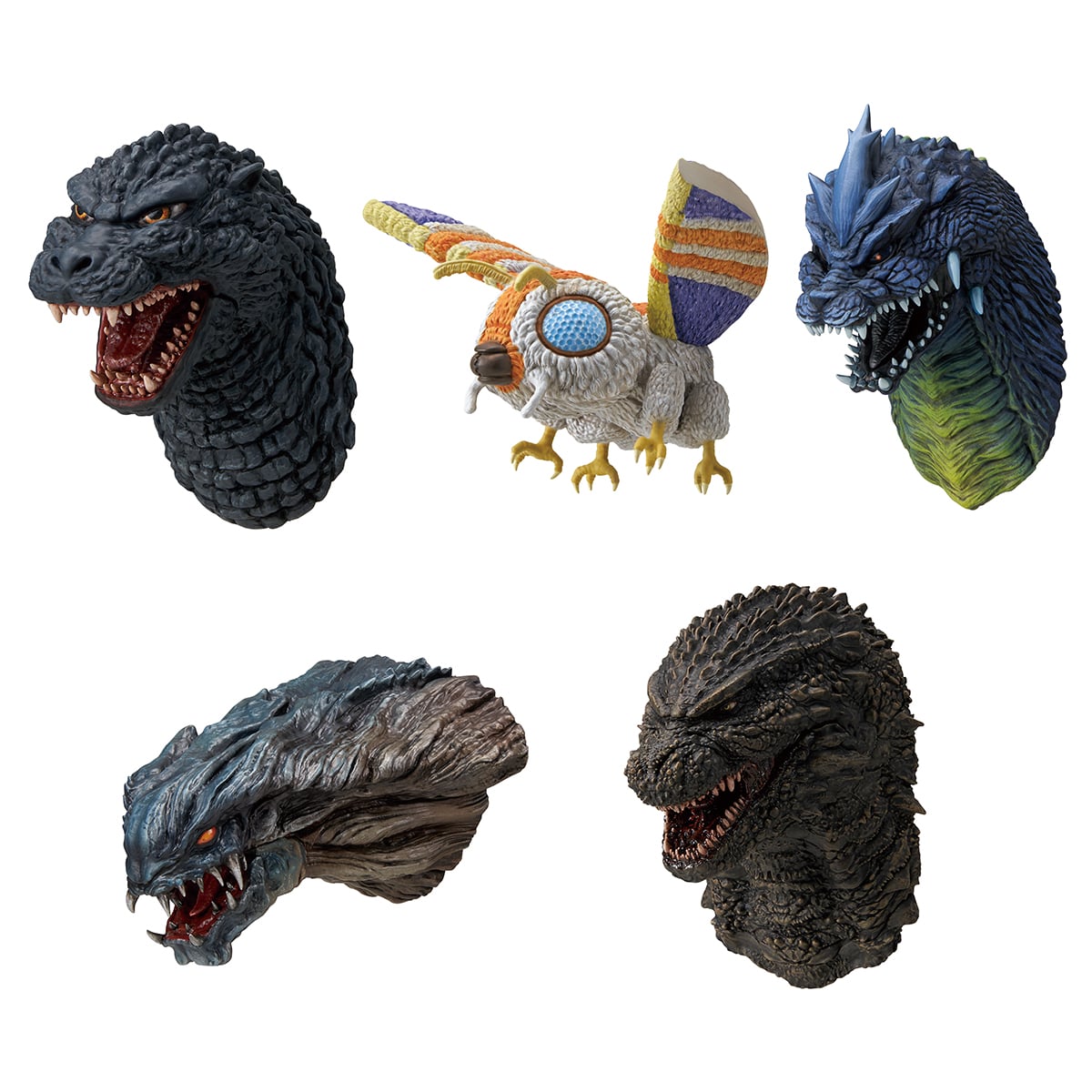 Godzilla Ichibansho Zakka Monster Head Magnet (Zero's Heartbeat) Box of 6 Random Magnets Gallery Image 3