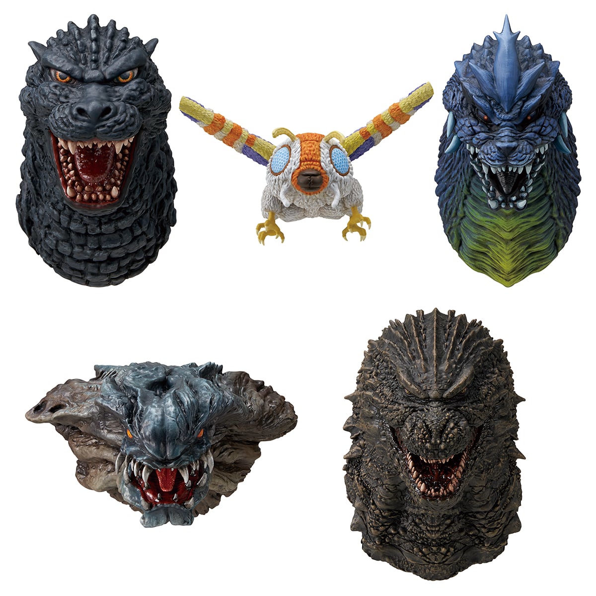 Godzilla Ichibansho Zakka Monster Head Magnet (Zero's Heartbeat) Box of 6 Random Magnets Gallery Image 4