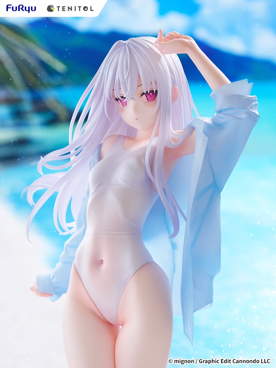 Mignon Works Tenitol Tall Shiro (Swimsuit Ver.) Figure Gallery Image 7