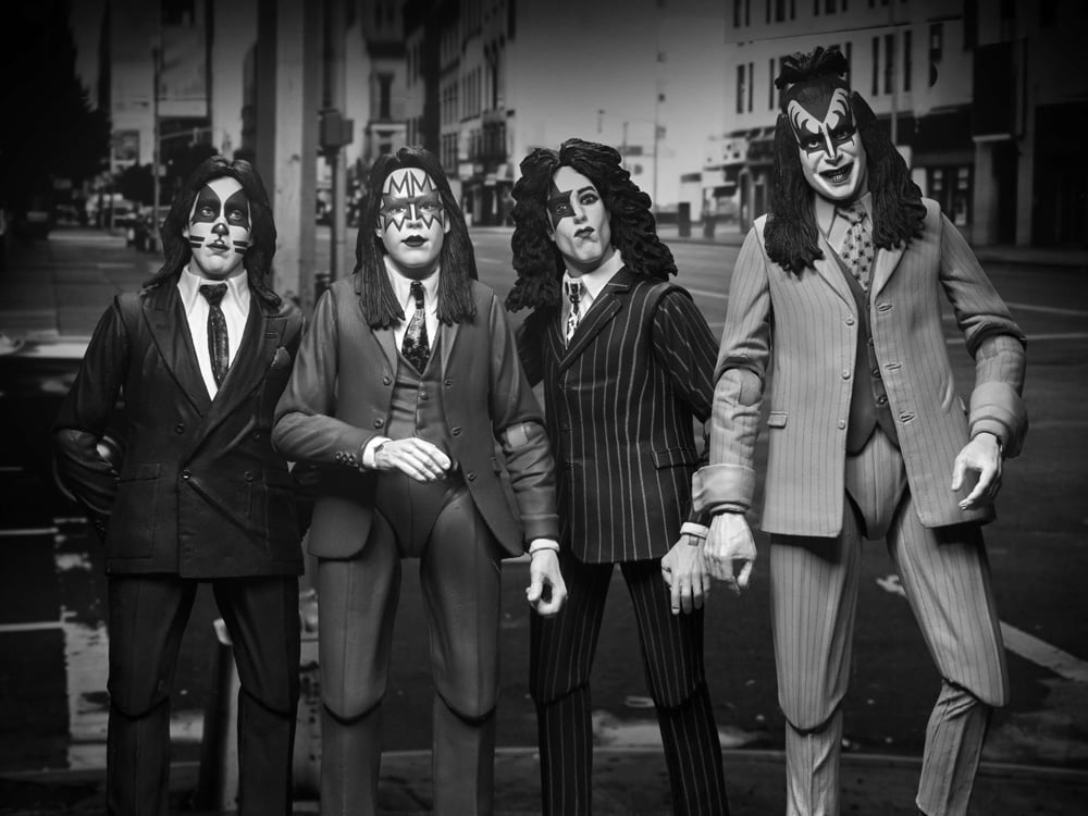 KISS Dressed to Kill Action Figure Four-Pack Gallery Image 1
