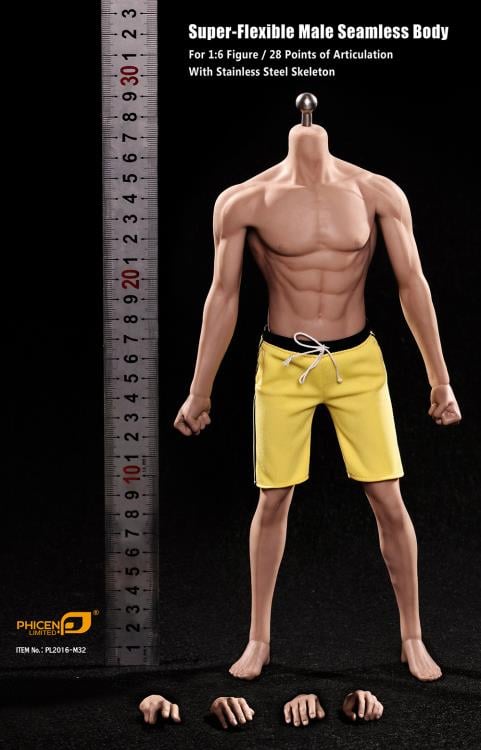 Super-Flexible Male Seamless 1/6 Scale Asian Body (M32) Gallery Image 12