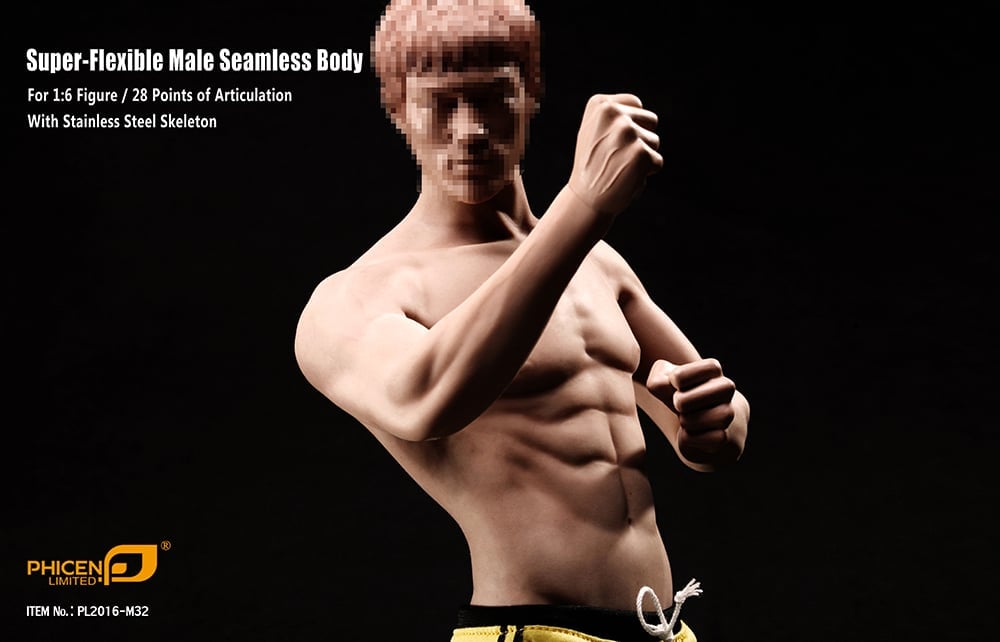 Super-Flexible Male Seamless 1/6 Scale Asian Body (M32) Gallery Image 11