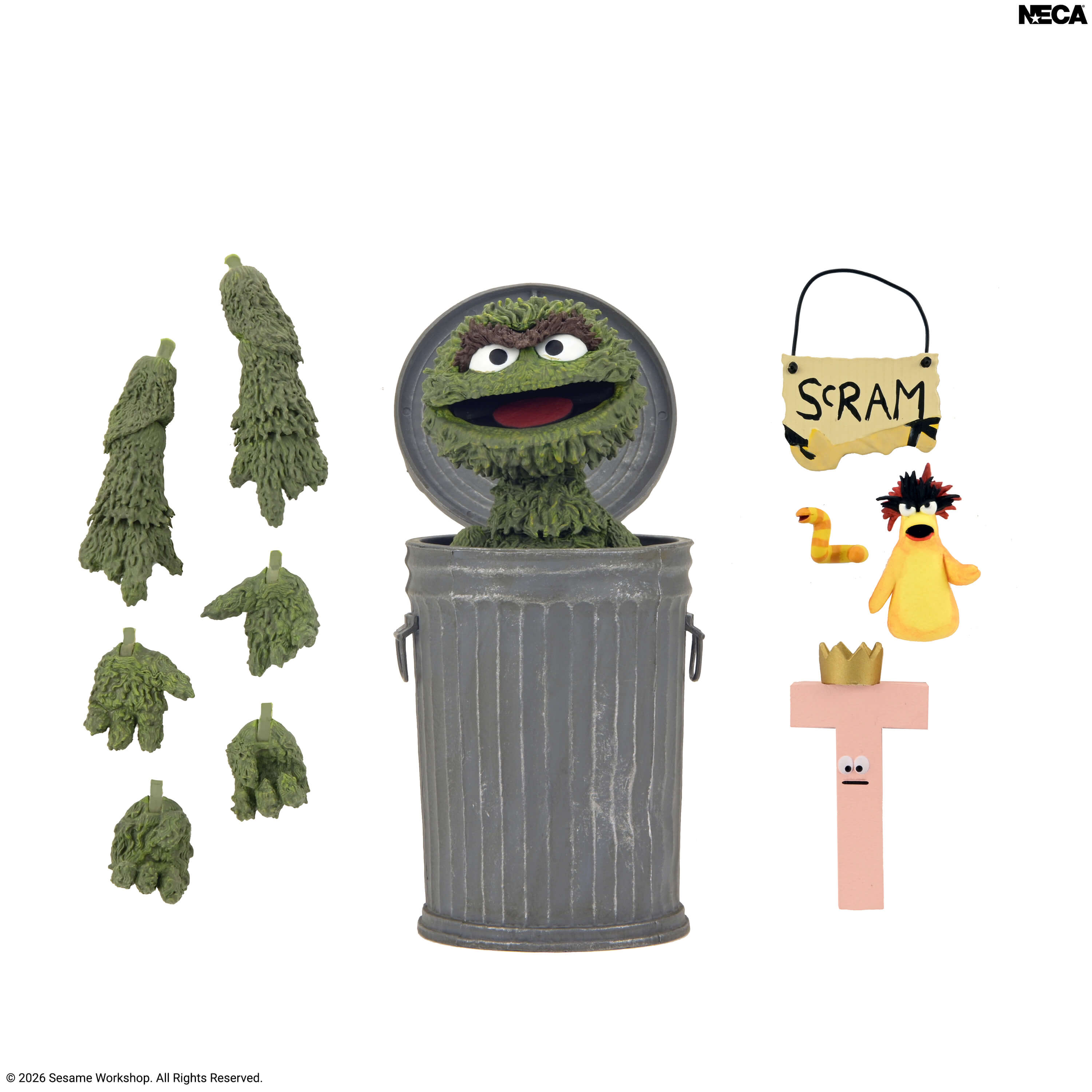Sesame Street Ultimate Oscar the Grouch Action Figure Gallery Image 15