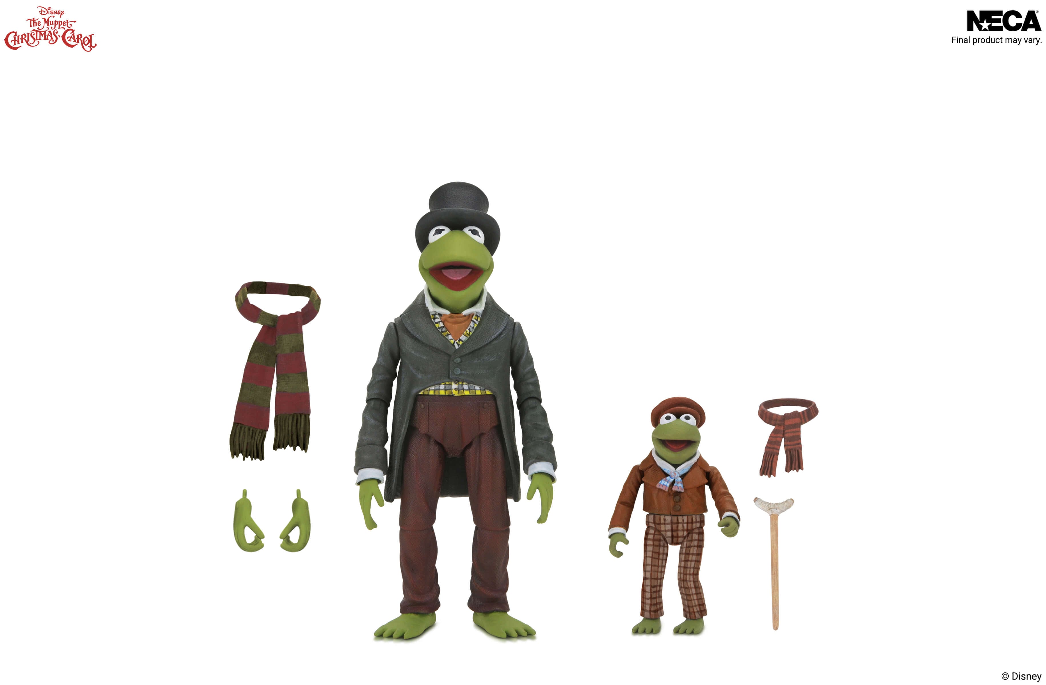 The Muppet Christmas Carol Ultimate Kermit as Bob Cratchit and Robin as Tiny Tim Action Figure Two-Pack Gallery Image 7