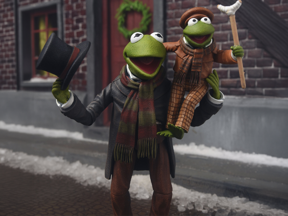 Image of The Muppet Christmas Carol Ultimate Kermit as Bob Cratchit and Robin as Tiny Tim Action Figure Two-Pack