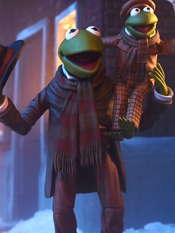 The Muppet Christmas Carol Ultimate Kermit as Bob Cratchit and Robin as Tiny Tim Action Figure Two-Pack Gallery Image 2