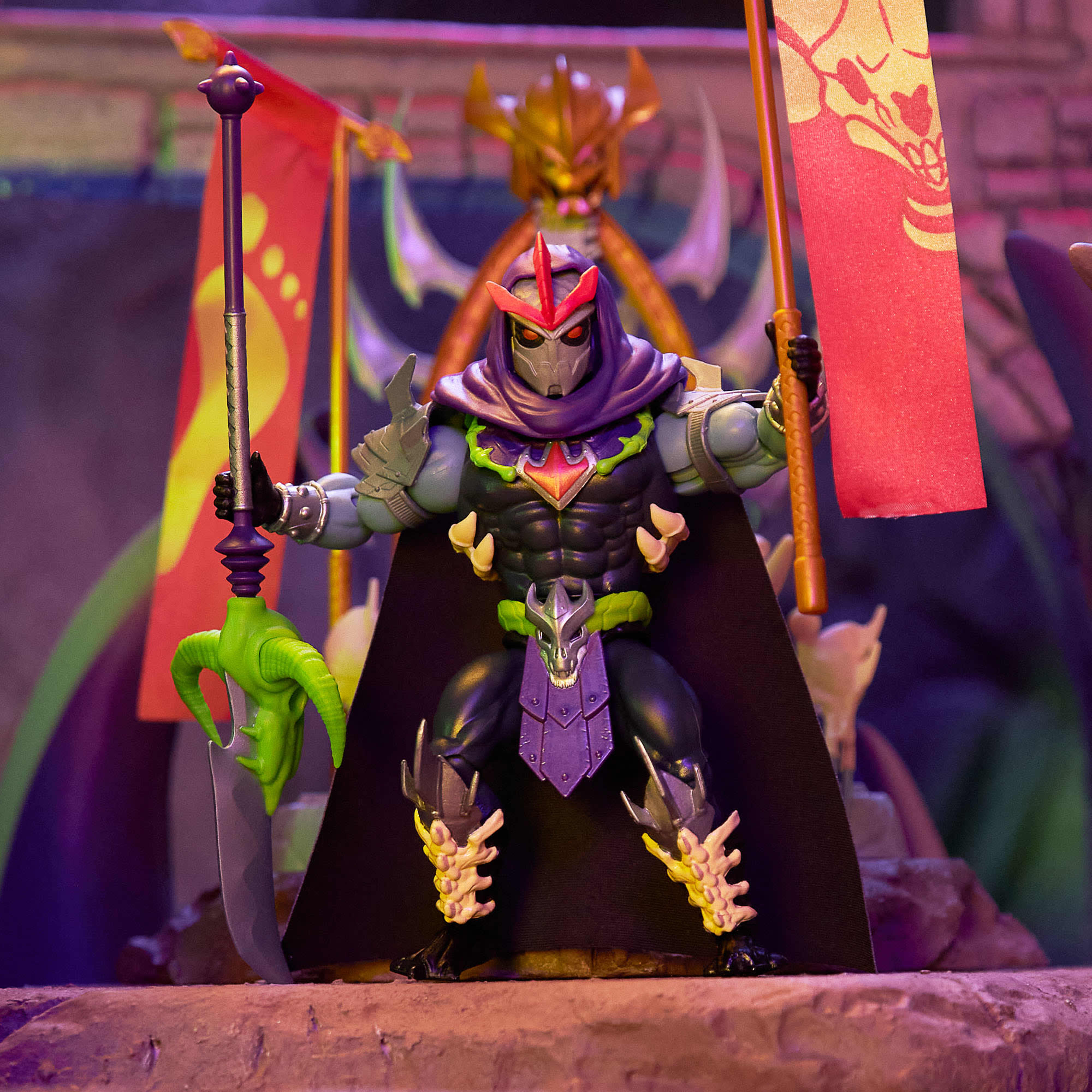 Masters of the Universe Origins: Turtles of Grayskull Skele-Shredder Action Figure Gallery Image 4