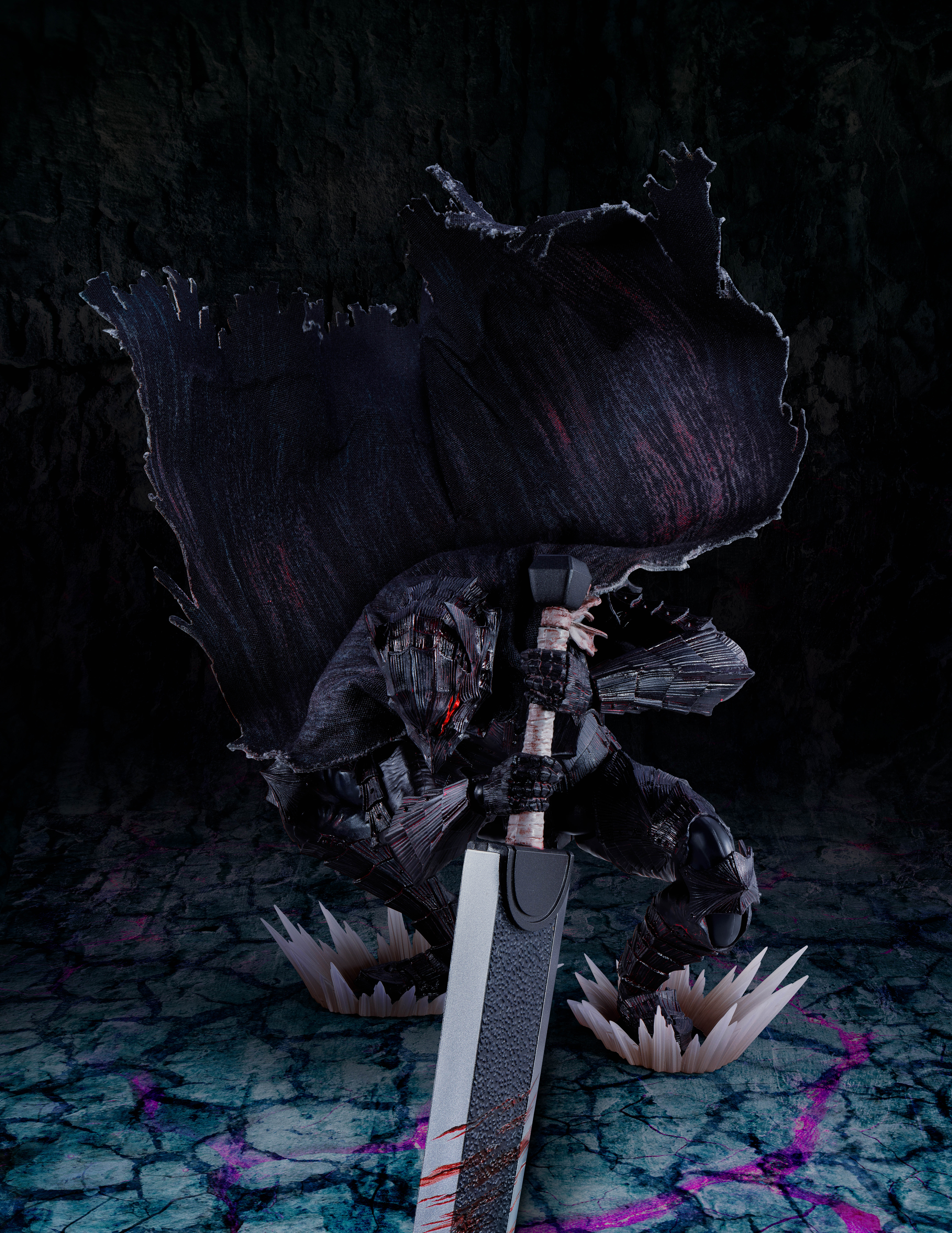 Berserk S.H.Figuarts Guts (Berserker Armor) (Heat of Passion Battle Ver.) Action Figure Gallery Image 6