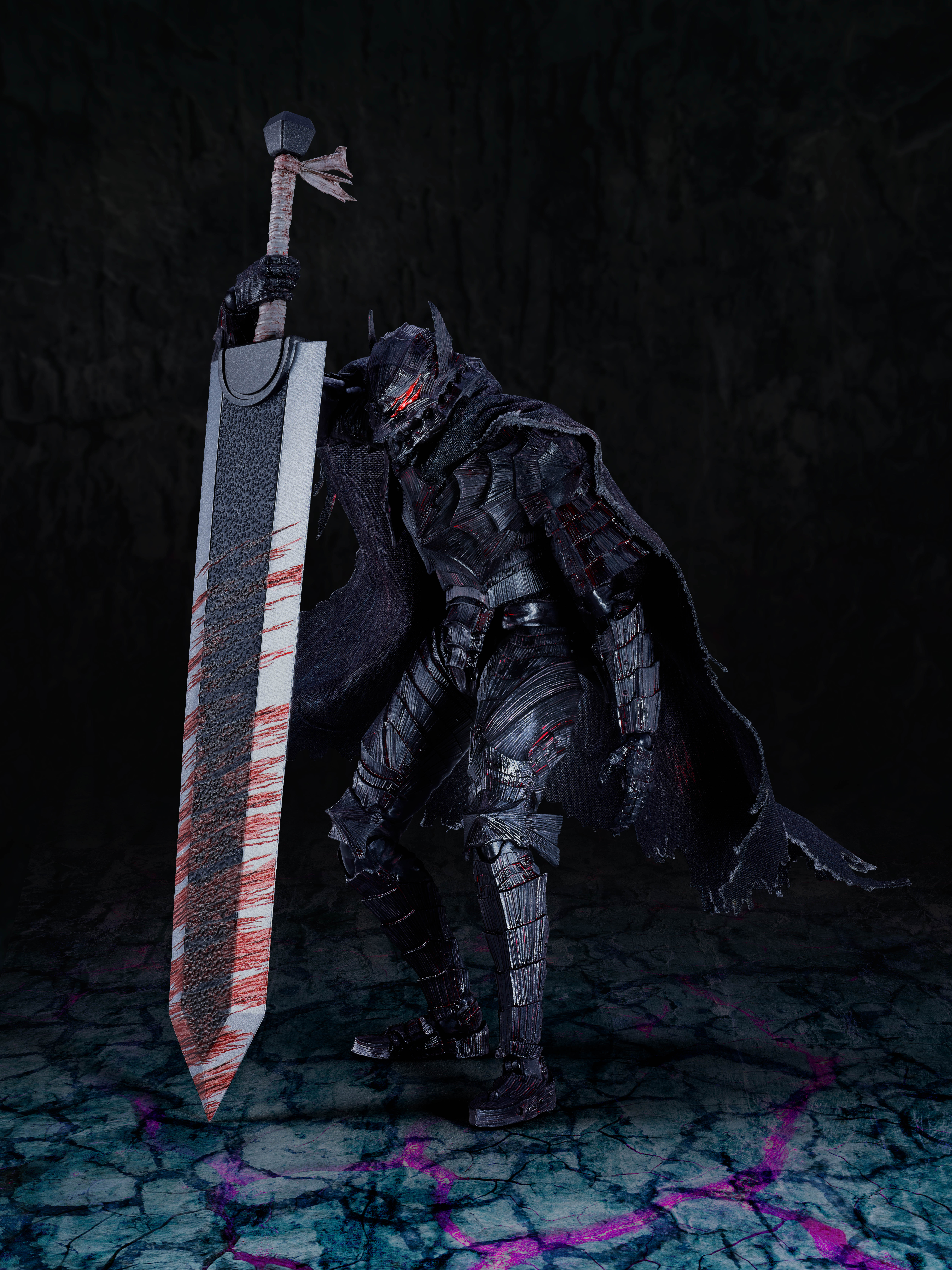 Berserk S.H.Figuarts Guts (Berserker Armor) (Heat of Passion Battle Ver.) Action Figure Gallery Image 3