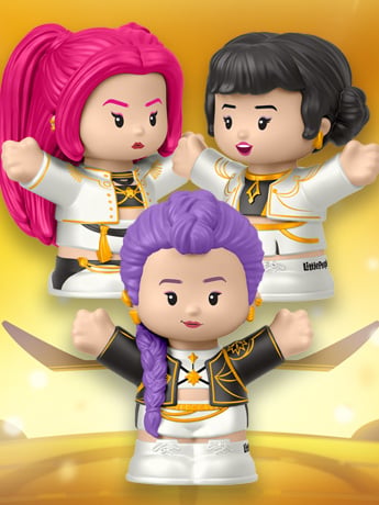 KPop Demon Hunters Little People Collector Huntr/X Three-Pack Gallery Image 2