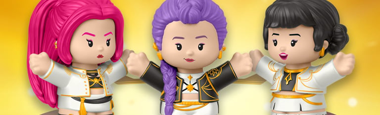 Image of KPop Demon Hunters Little People Collector Huntr/X Three-Pack
