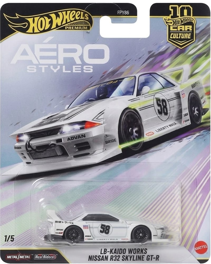 Hot Wheels Premium Car Culture LB-Kaido Works Nissan R32 Skyline GT-R