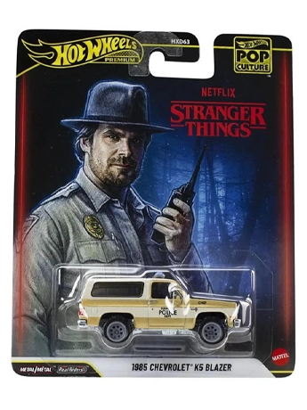 Image of Stranger Things Hot Wheels Premium Pop Culture 1985 Chevrolet K5 Blazer