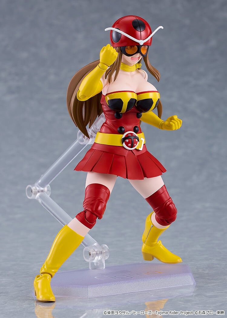 Tojima Wants to Be a Kamen Rider figma No.699 Yuriko Okada (Electro-Wave Human Tackle Ver.) Action Figure Gallery Image 6
