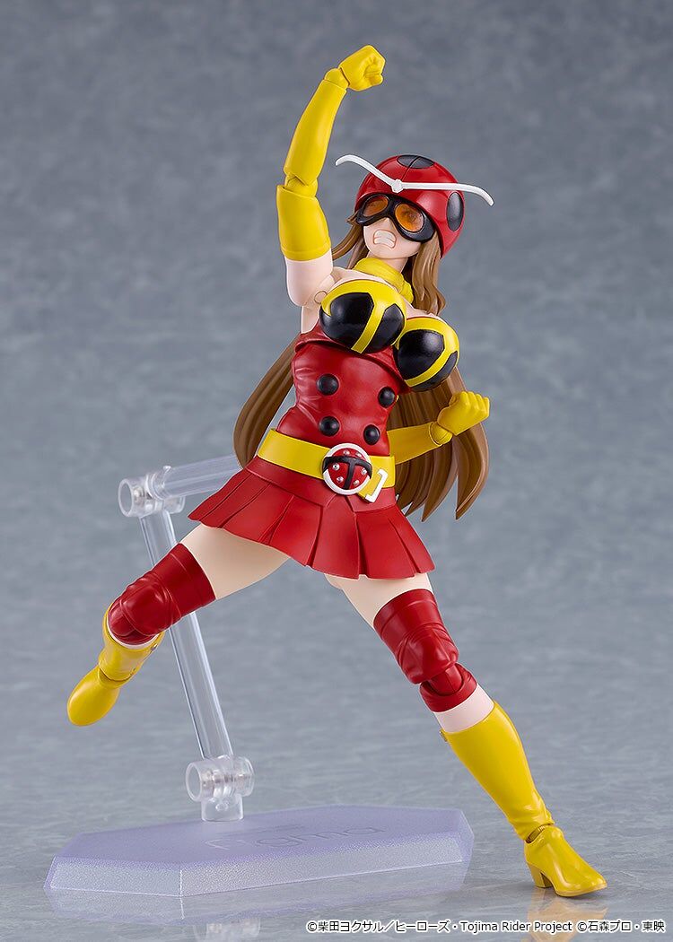 Tojima Wants to Be a Kamen Rider figma No.699 Yuriko Okada (Electro-Wave Human Tackle Ver.) Action Figure Gallery Image 7