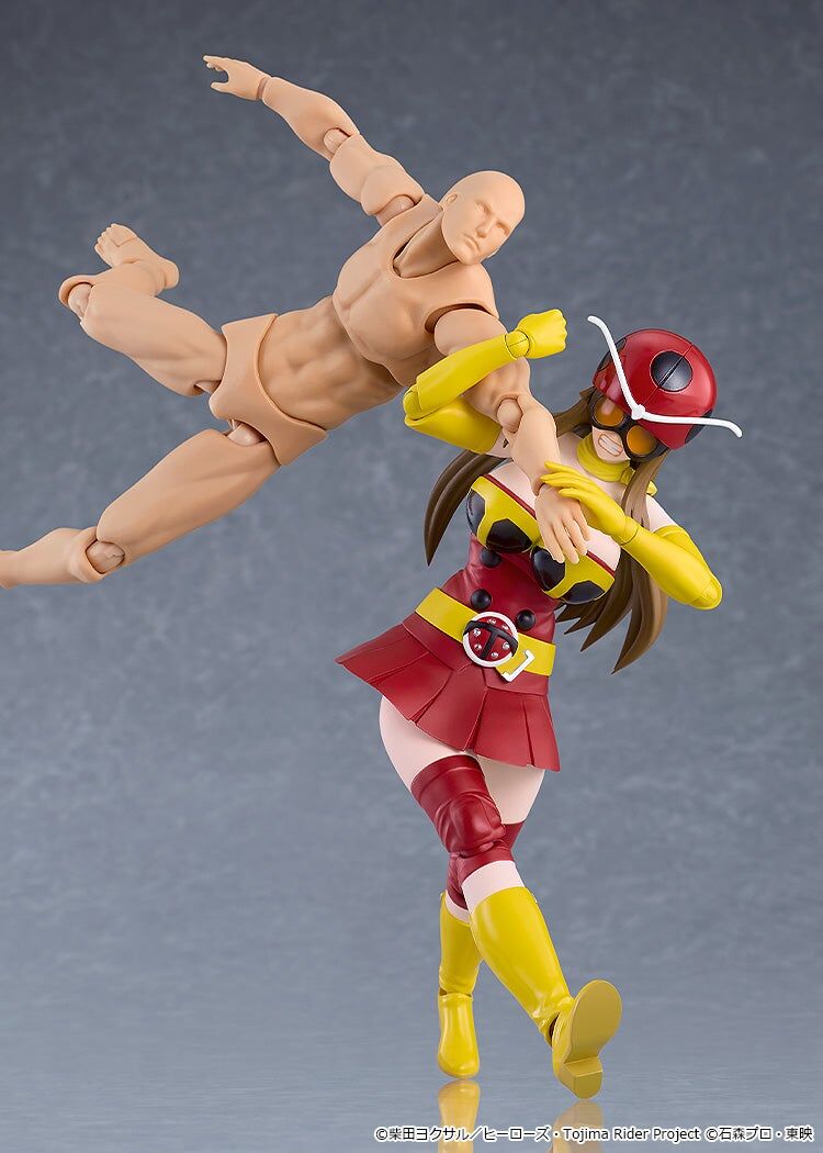 Tojima Wants to Be a Kamen Rider figma No.699 Yuriko Okada (Electro-Wave Human Tackle Ver.) Action Figure Gallery Image 8