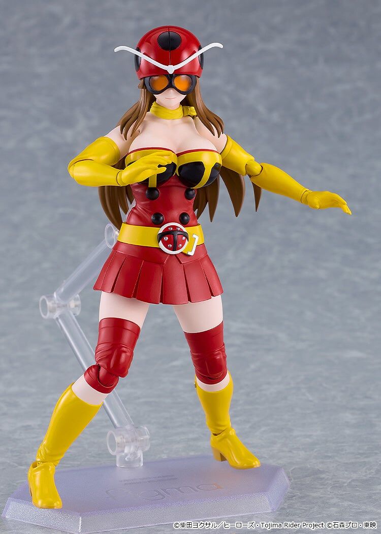 Tojima Wants to Be a Kamen Rider figma No.699 Yuriko Okada (Electro-Wave Human Tackle Ver.) Action Figure Gallery Image 5