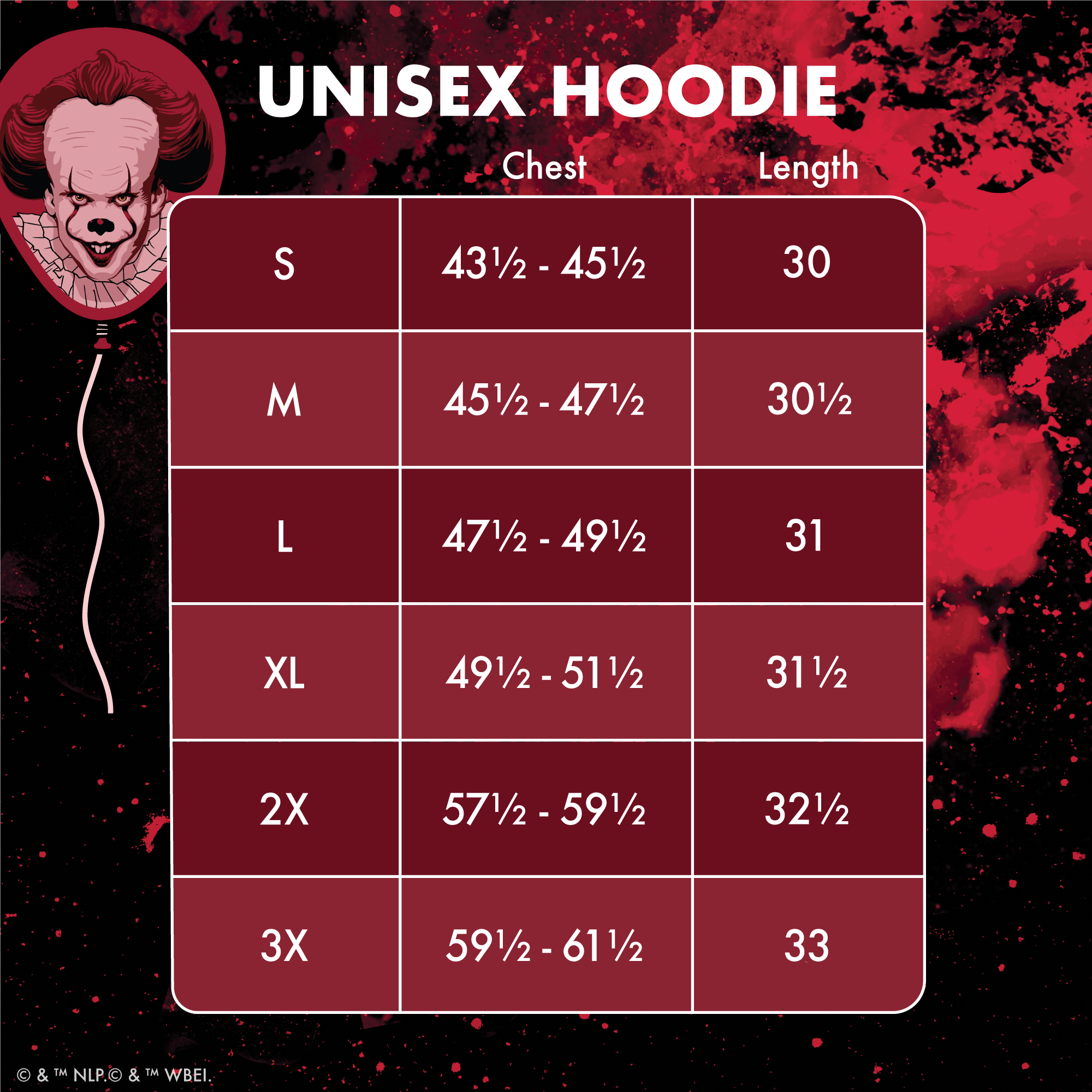 IT (2017) Pennywise Hoodie Gallery Image 8